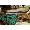Image 1 : VINTAGE ESTATE WOOD VIOLIN WITH 2 CASES