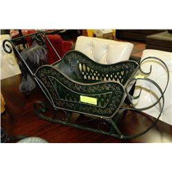 ESTATE METAL ORNAMENTAL SLEIGH