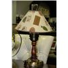 Image 1 : VINTAGE TABLE LAMP WITH  HURRICANE SHADE