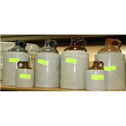 ESTATE COLLECTION OF 6 ASST. VINTAGE LIQUOR JUGS