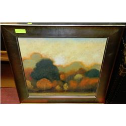 LARGE HOLMAN FORREST SCENT PAINTING,SOLID WOOD