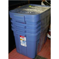 RUBBERMAID ROUGHNECK INDOOR/OUTDOOR CONTAINERS X4