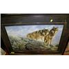 Image 1 : FRAMED WOLF PICTURE