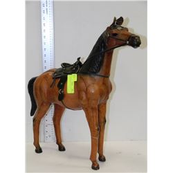 2' LEATHER HORSE STATUE