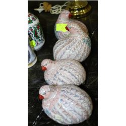 ESTATE 4PC ORNAMENT SET