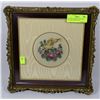 Image 1 : GALLERY FRAMED PETIT POINT FRAMED BIRD PICTURE