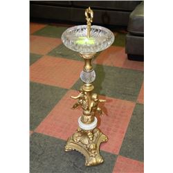 ESTATE CRYSTAL CHERUB ASHTRAY