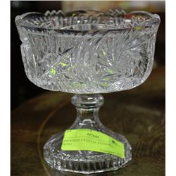 PINWHEEL CRYSTAL STEMMED BOWL