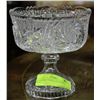 Image 1 : PINWHEEL CRYSTAL STEMMED BOWL