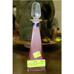 LAVORAZIONE T. MURANO GLASS PERFUME DECANTER