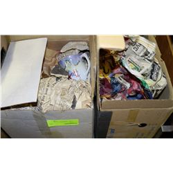 2 BOXES WITH ESTATE TEAPOT AND ASST CHINA