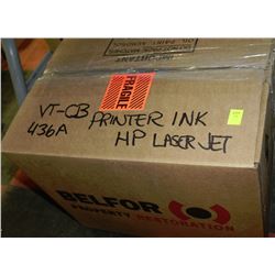 BOX WITH 6 HP LASER JET VT-CB436A TONER CARTRIDGES