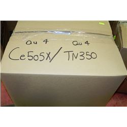 BOX WITH 4 CE505X AND 4 TN350  TONER CARTRIDGES