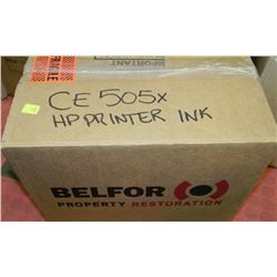 BOX WITH 5 HP CE505X  TONER CARTRIDGES