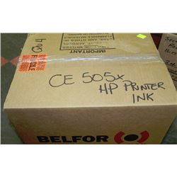BOX WITH 4 HP CE505X  TONER CARTRIDGES