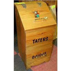 POTATO BIN WITH BOTTOM SHELF