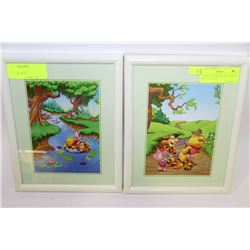 2 DISNEY WINNIE THE POOH PRINTS 8X10 INCLUDING