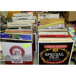 6 BOXES OF ASSORTED RECORDS