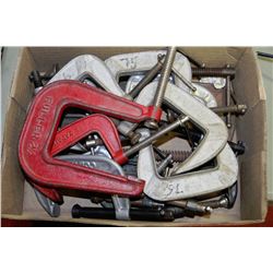BOX OF 15 METAL "C" CLAMPS