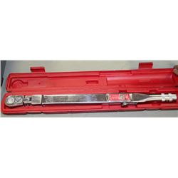 SNAP-ON 1/2" TORQUE WRENCH TOFR 250 WITH CASE