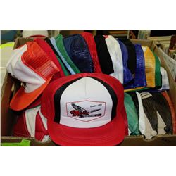 BOX OF COLLECTOR HATS 50+