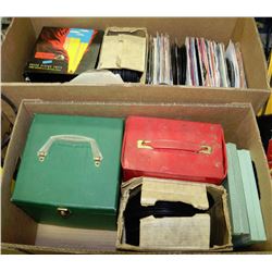 2 BOXES OF ASSORTED 45 SPEED RECORDS