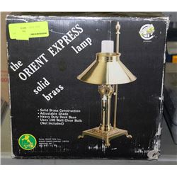 ESTATE SOLID BRASS ORIENT EXPRESS LAMP