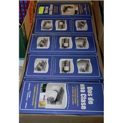 CASE OF FIVE DOUBLE ROLL  PAPER DISPENSERS