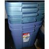 Image 1 : RUBBERMAID TUBS WITH LIDS "68.1" LITRES X4
