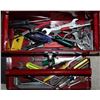 Image 2 : RED SEARS 14" CRAFTSMAN TOOL BOX WITH CONTENTS