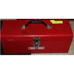 RED CRAFTSMAN 16" TOOL BOX WITH CONTENTS