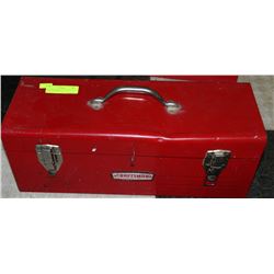 RED CRAFTSMAN 19" TOOL BOX WITH CONTENTS