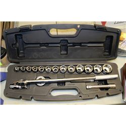 LARGE SOCKET SET WITH HUSKY AND CRAFTSMAN TOOLS