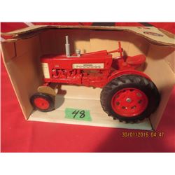 1/16 Scale Farmall 350 #418 (Red Wheels, Grey stack)