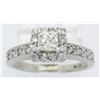 Image 3 : 0.72ctw Diamond Ring - 14KT White Gold
