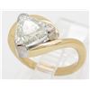 Image 2 : EGL USA Certified 1.51ct Diamond Ring - 18KT Yellow Gold