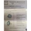 Image 4 : GIA Cert 35.50ct Santa Maria Aquamarine, Tourmaline and Diamond Ring - 18KT Whit