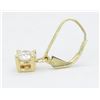 Image 5 : GIA Certified 1.17ctw Diamond Earrings - 14K Yellow Gold