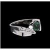 Image 1 : 2.12ct Alexandrite and Diamond Ring - 14KT White Gold