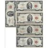 Image 1 : Lot of 10 Assorted United States Red Seal $2 Bills