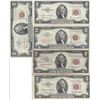 Image 3 : Lot of 10 Assorted United States Red Seal $2 Bills