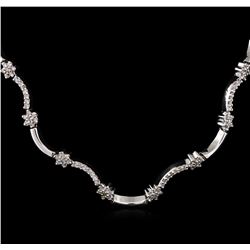 4.00ctw Diamond Necklace - 14KT White Gold