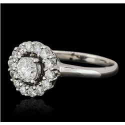 14KT White Gold 0.86ctw Diamond Ring