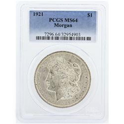 1921 PCGS MS64 Morgan Silver Dollar