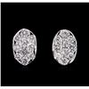 Image 1 : 0.90ctw Diamond Earrings - 14KT White Gold