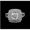 Image 2 : GIA Cert 3.72ctw Diamond Ring - 14KT White Gold