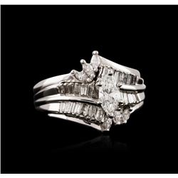 14KT White Gold 1.21ctw Diamond Ring