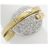 Image 3 : 0.74ctw Diamond Ring - 18KT Two-Tone Gold