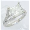 Image 3 : GIA Certified 3.25ctw Diamond Ring - 14KT White Gold