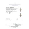 Image 3 : 1.25ctw Diamond Cross Pendant - 10KT Two-Tone Gold